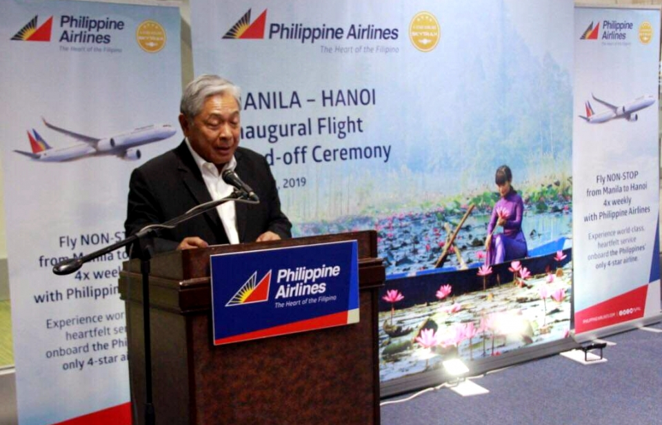 Chính thức khai trương đường bay thẳng Manila - Hà Nội