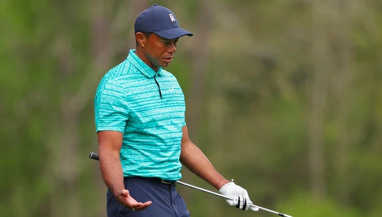 Tiger Woods vẫn chưa tìm lại được phong độ đỉnh cao sau chấn thương nghiêm trọng hồi đầu năm ngoái. (Nguồn: Getty)