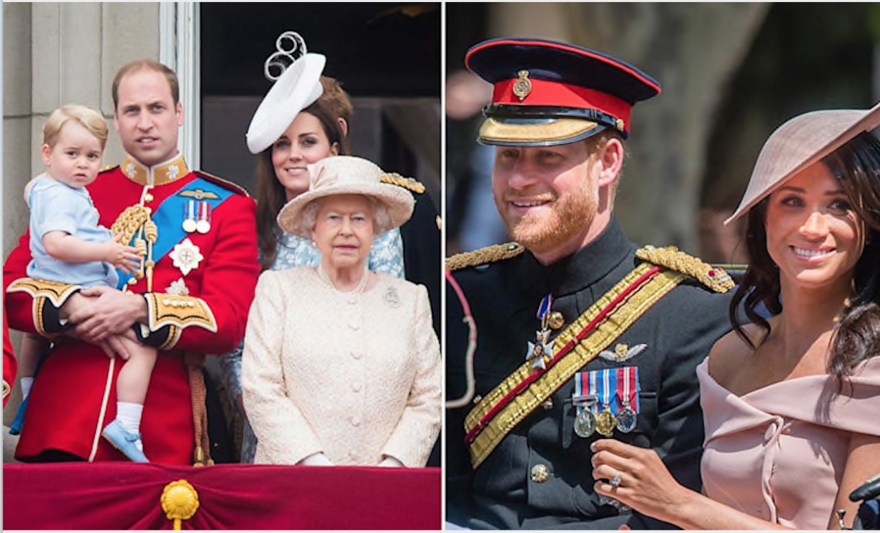 Lần đầu ra mắt của các thành viên Hoàng gia Anh ở Lễ diễu hành mừng sinh nhật Nữ hoàng Elizabeth II