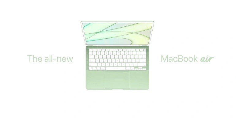 MacBook Air 2022 sẽ được bổ sung thêm nhiều tùy chọn mới về màu sắc (Ảnh: 9to5mac).
