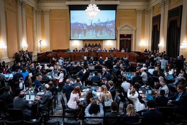 Hình ảnh phiên điều trần trước Quốc hội Mỹ về vụ bạo loạn ở Điện Capitol