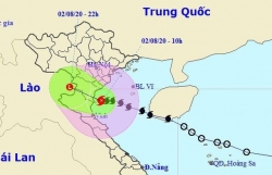 Bão số 2 đã đi vào các tỉnh Ninh Bình đến Nghệ An