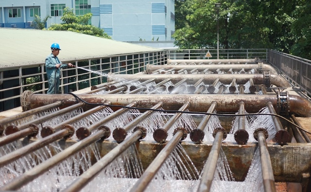 Nhà máy nước sạch Yên Phụ. (Ảnh: Phạm Hùng)