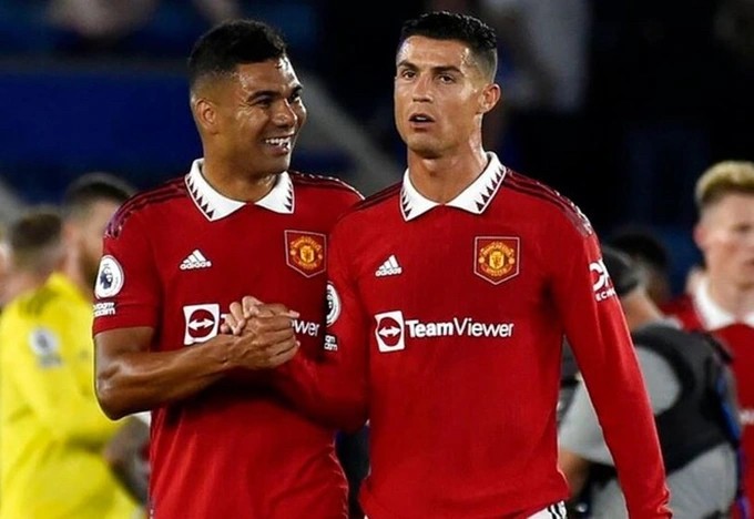 C.Ronaldo không vui sau chiến thắng của Man Utd. (Nguồn: Getty Images)