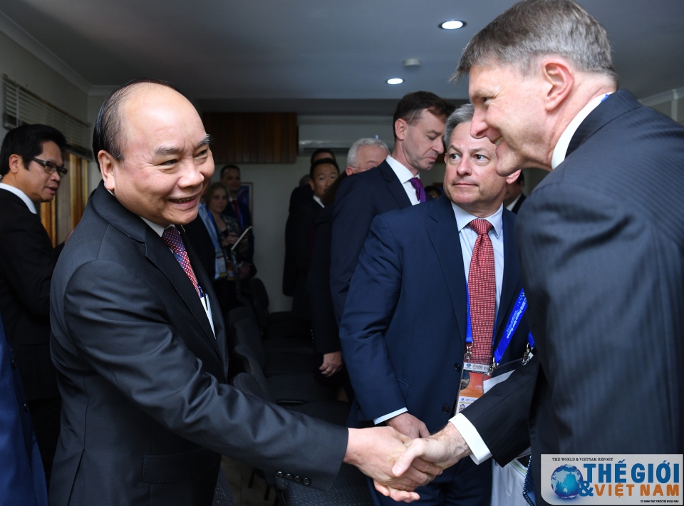 Thủ tướng Nguyễn Xuân Phúc gặp doanh nghiệp Hoa Kỳ tại APEC