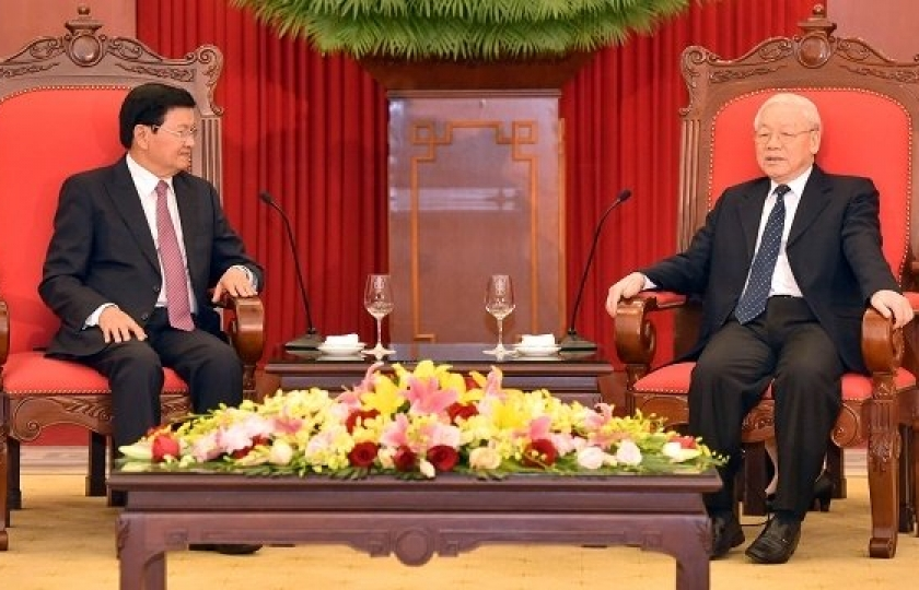 Top Vietnamese leader welcomes Lao Prime Minister