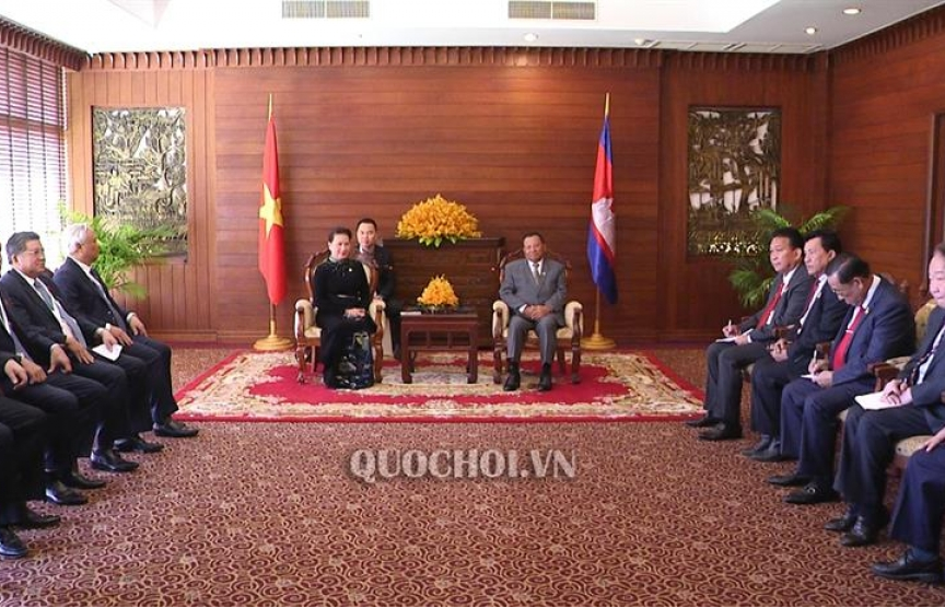 NA Chairwoman meets Cambodian Senate President