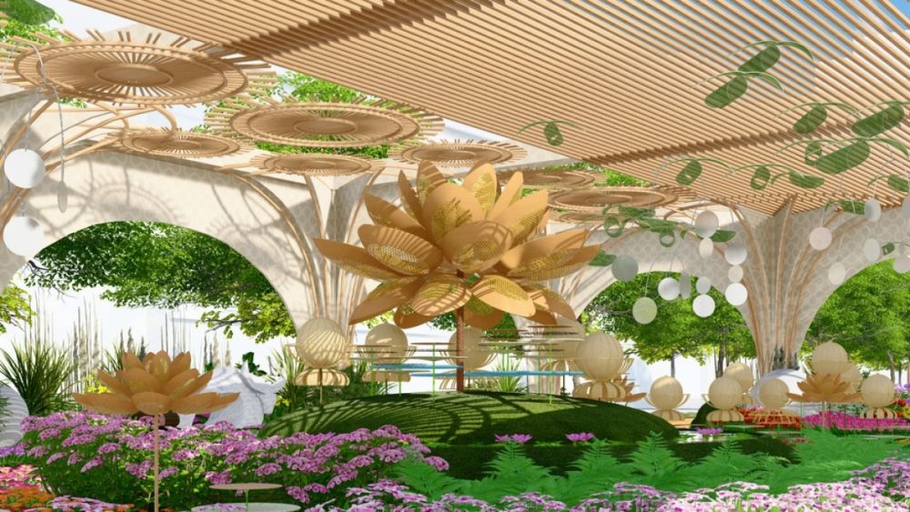 According to organisers of the event, the organic design and architecture on display this year aims to send a message of environmental protection. According to organisers of the event, the organic design and architecture on display this year aims to send a message of environmental protection.