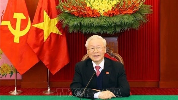 Vietnamese, Lao Party chiefs hold phone talks