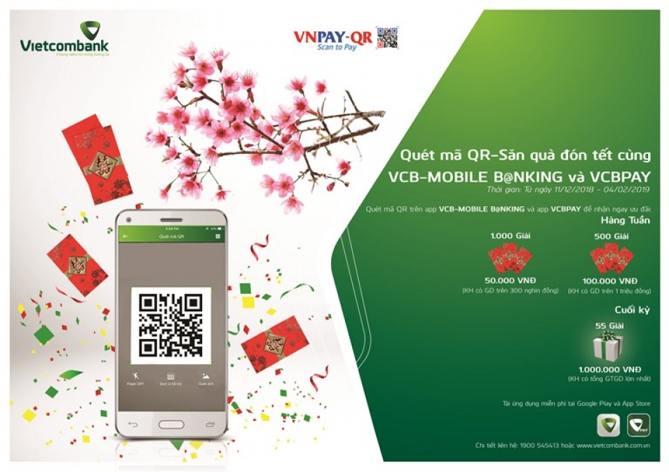 vietcombank promoted qr code payment