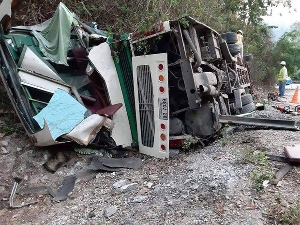 two vietnamese die in bus accident in laos