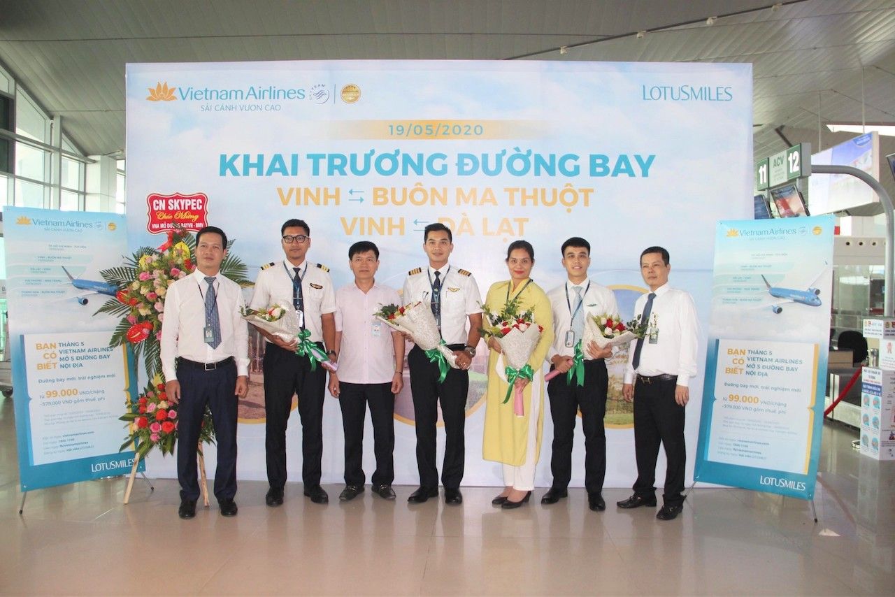 vietnam airlines launches new routes from vinh city to central highlands