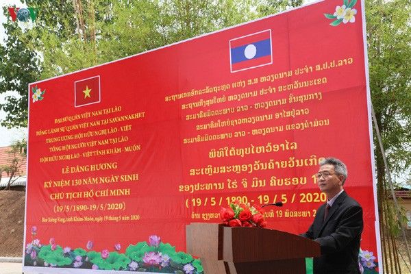 ceremonies held to mark president ho chi minhs 130th birthday in laos thailand ukraine and germany