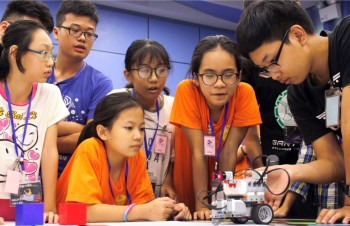 Local students learn tech skills at U.S. Embassy Robotics Camp