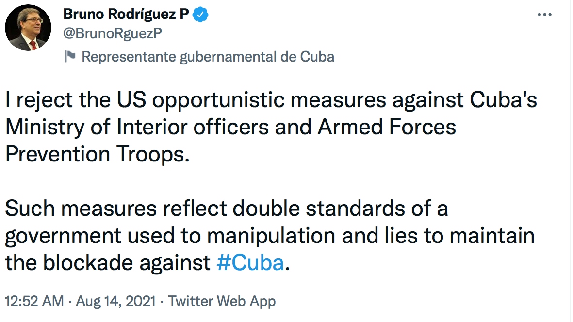 Cuba bác bỏ các biện pháp trừng phạt mới 'mang tính cơ hội' của Mỹ