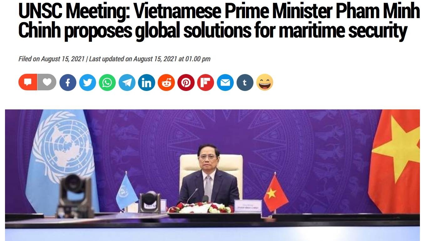 Truyền thông UAE đề cao giải pháp toàn cầu của Việt Nam trong vấn đề an ninh hàng hải