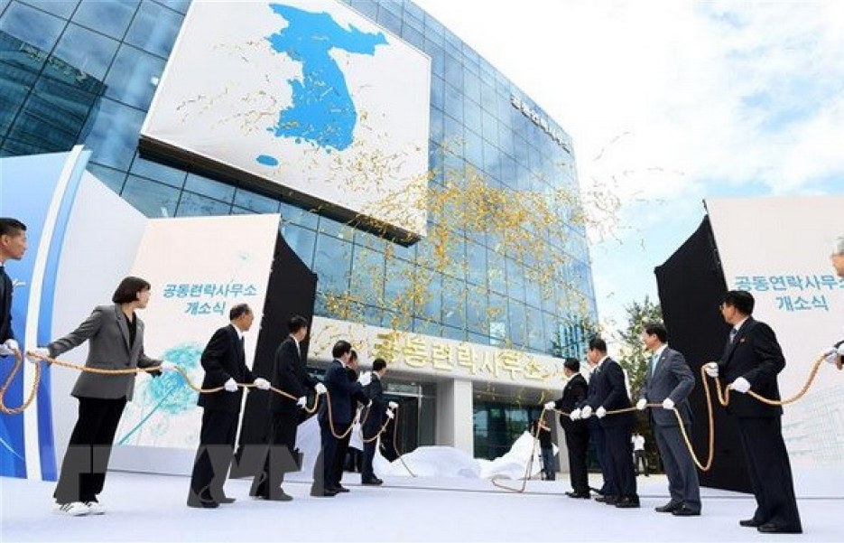 KCNA đưa tin về lễ khai trương Văn phòng Liên lạc liên Triều