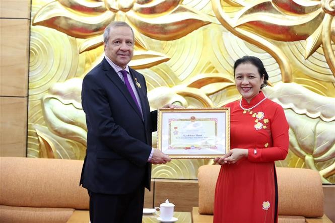 Algerian Ambassador Mohamed Berrah honoured with friendship insignia