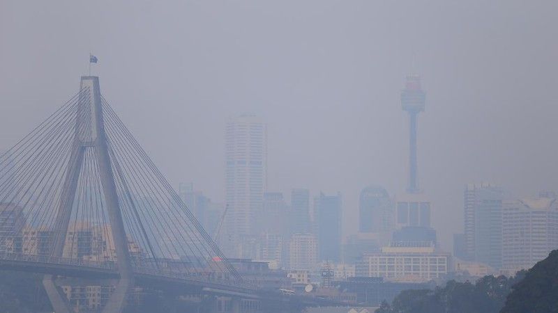 sydney o nhiem khong khi nghiem trong do chay rung