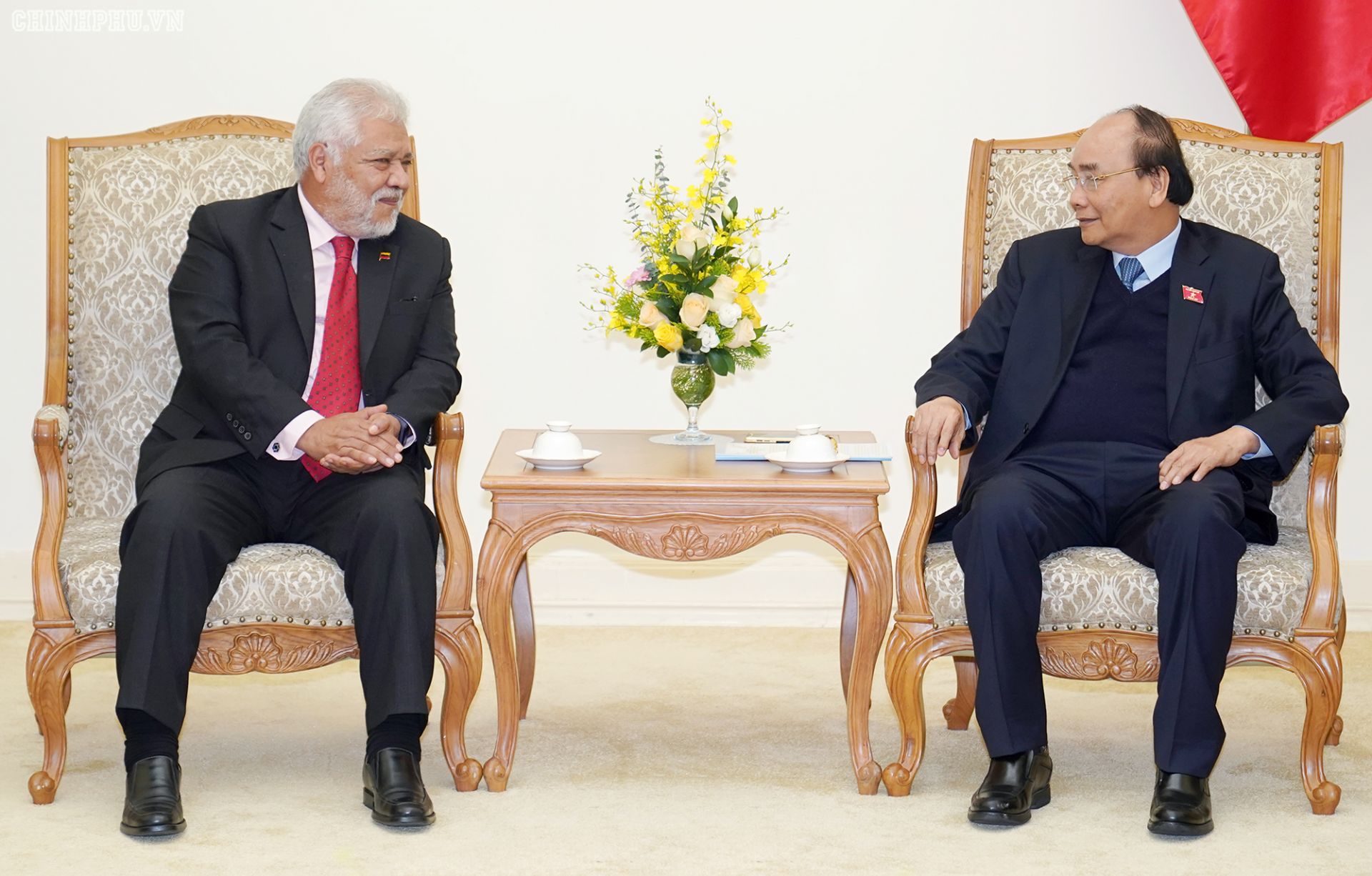 prime minister receives outgoing venezuelan ambassador