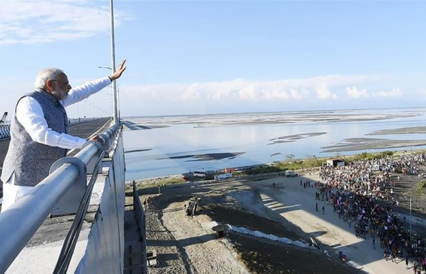 Ấn Độ khánh thành cầu Bogibeel dài nhất giáp biên giới Trung Quốc