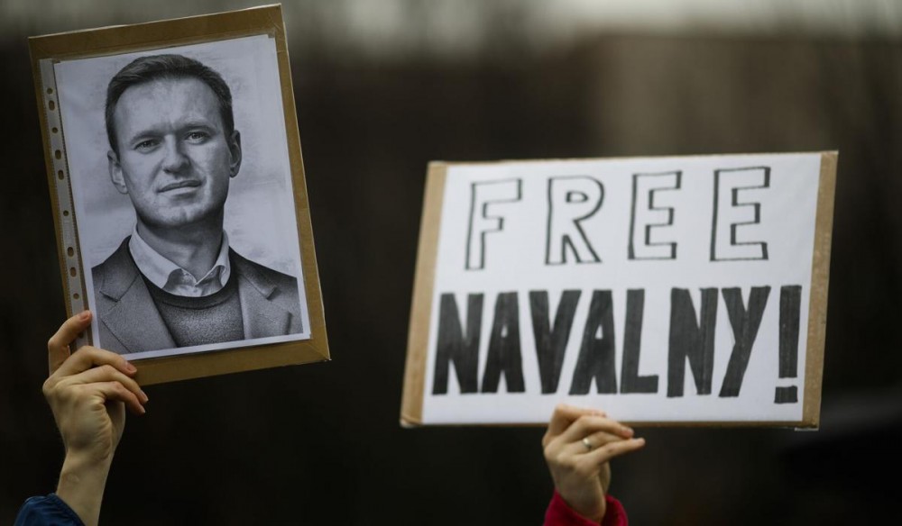 EU nêu điều kiện với Nga trong vụ bắt giữ ông Navalny. (AP)