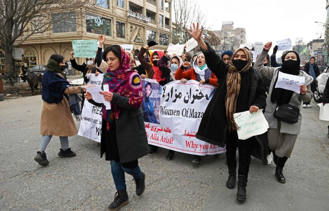 Taliban cứng rắn chống lại phụ nữ biểu tình ở Afghanistan. (Nguồn: AFP)