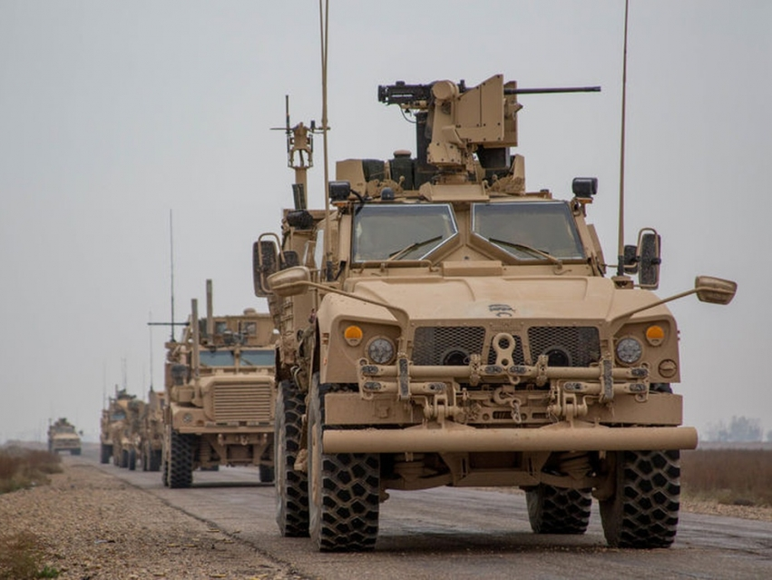​Mỹ điều động 100 xe quân sự từ Iraq sang Syria