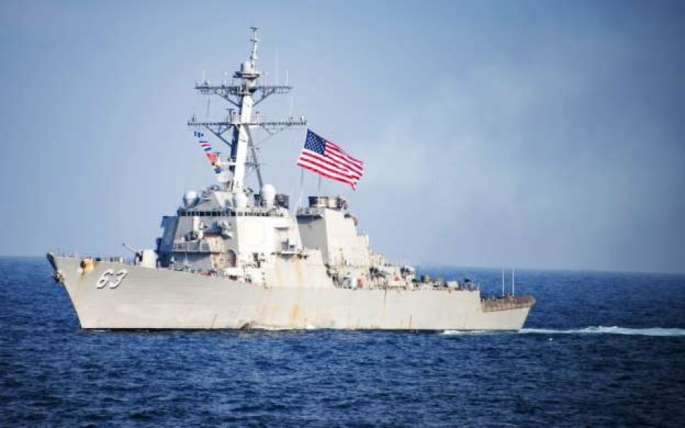 ​Mỹ lại điều tàu chiến đi qua Eo biển Đài Loan bất chấp phản đối của Trung Quốc