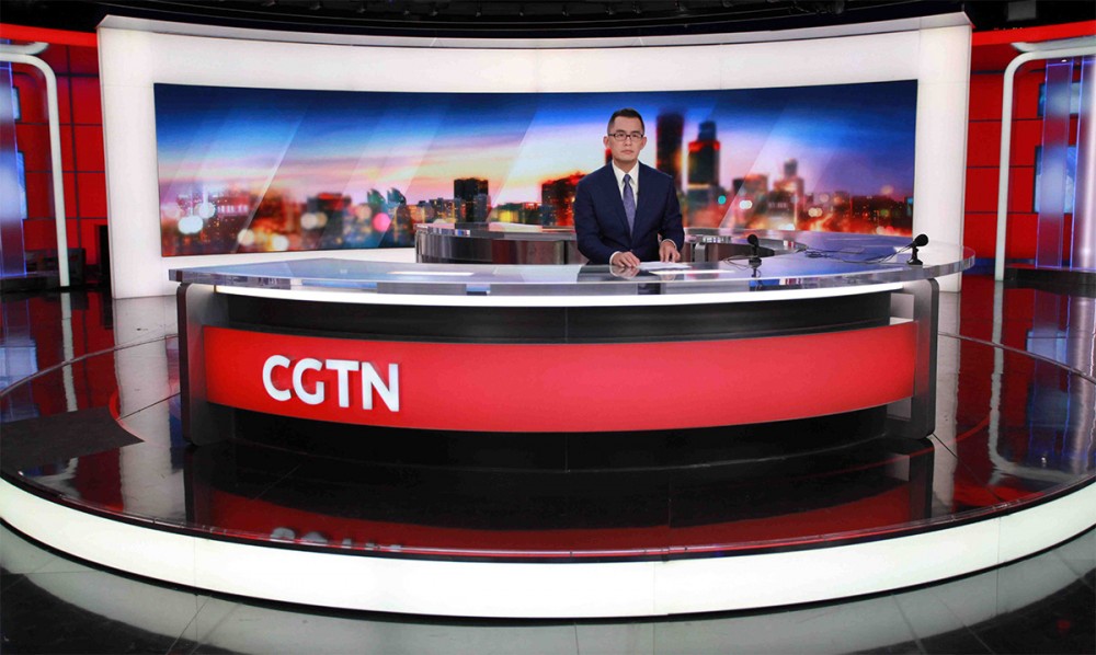 Bị Anh cấm sóng, kênh truyền hình Trung Quốc quay sang Pháp tìm đường 'sống' ở châu Âu. (Nguồn: Newscast Studio)