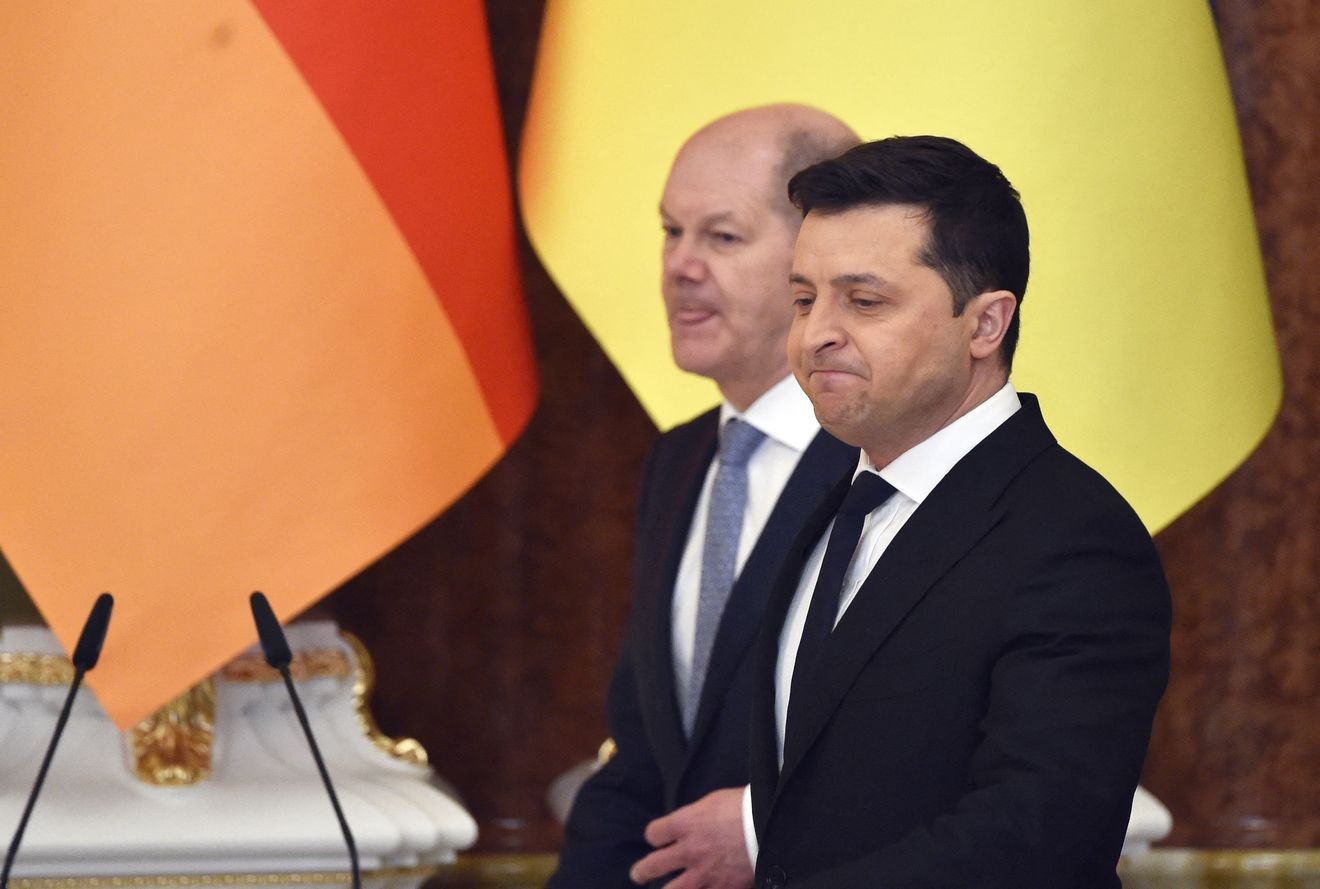 Thủ tướng Đức xoa dịu Ukraine, tỏ tình đoàn kết. (Nguồn: Getty Images)