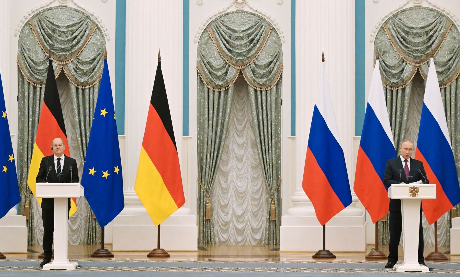 Hội đàm cấp cao Nga-Đức: Tổng thống Putin ra lời chắc nịch liên quan Ukraine và Dòng chảy phương Bắc 2. (Nguồn: Reuters)