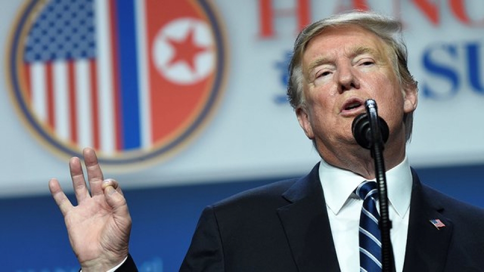 Tổng thống Trump phủ nhận thảo luận vấn đề tập trận tại thượng đỉnh Mỹ-Triều lần 2
