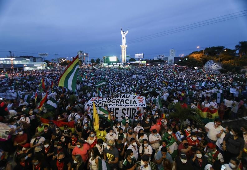Tình hình Bolivia: Bùng nổ biểu tình phản đối bắt giữ cựu Tổng thống lâm thời, Brazil lo ngại. (Nguồn: Reuters)
