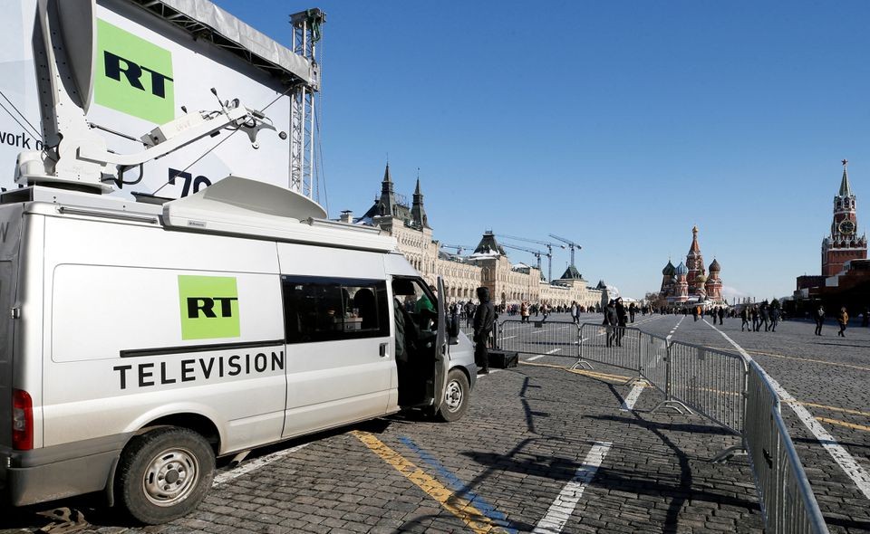 Canada ra quyết định cấm cửa kênh truyền hình RT của Nga. (Nguồn: Reuters)