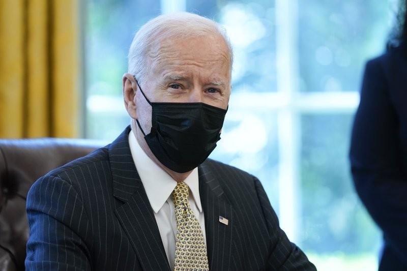 Tổng thống Mỹ Joe Biden chuẩn bị họp Nội các lần đầu tiên. (Nguồn: AP)