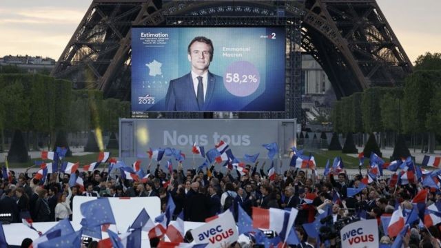 Bầu cử Tổng thống Pháp 2022: Kết quả ngã ngũ và lời cảm ơn của ông Macron. (Nguồn: BBC)