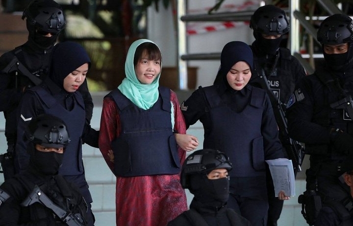 Đoàn Thị Hương rời khỏi nhà tù ở bang Selangor, Malaysia