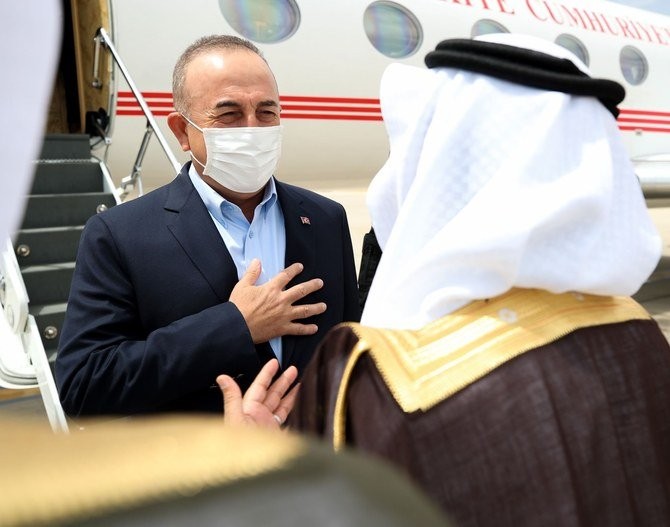 Ngoại trưởng Thổ Nhĩ Kỳ bắt đầu 'chuyến thăm hàn gắn' tới Saudi Arabia. (Nguồn: Twitter)