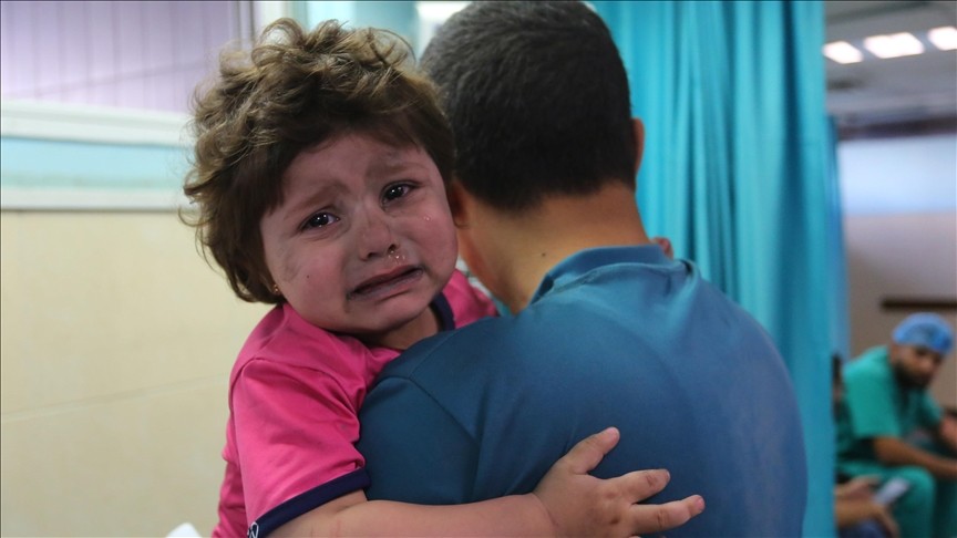 Xung đột bạo lực giữa Irael và Palestine leo thang, UNICEF kêu gọi bảo vệ trẻ em. (Nguồn: Anadolu)