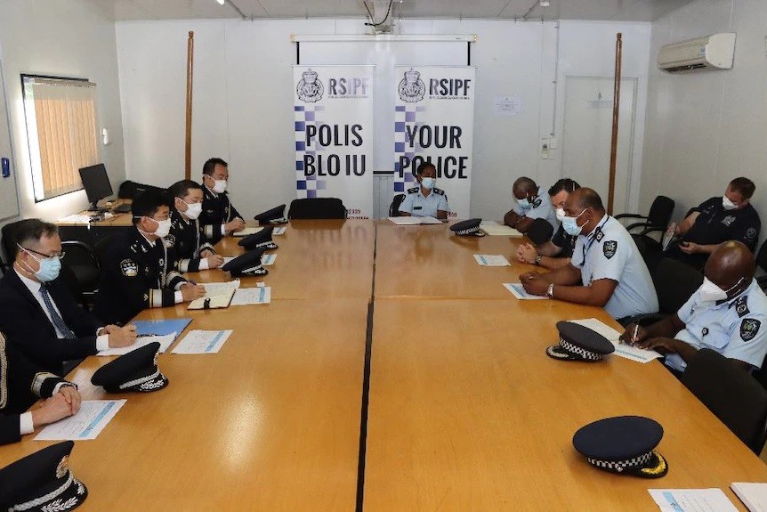Cảnh sát Trung Quốc 'vươn tay' tới Solomon, quốc đảo Thái Bình Dương lập tức lên tiếng. (Nguồn: ABC News)