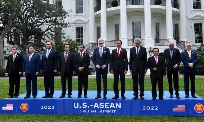 Tổng thống Hoa Kỳ Joe Biden cam kết viện trợ cho ASEAN 150 triệu USD. (Nguồn: Getty Images)