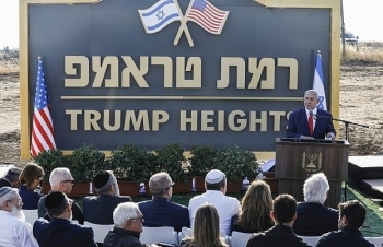 Đặt tên Trump cho khu định cư Cao nguyên Golan, Israel ca ngợi Tổng thống Mỹ là 'người bạn vĩ đại'