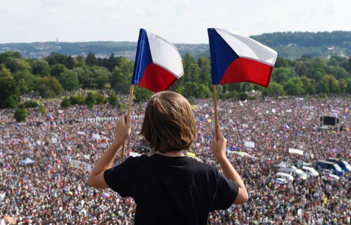 Czech: Biểu tình lớn nhất từ sau “Cách mạng Nhung” năm 1989