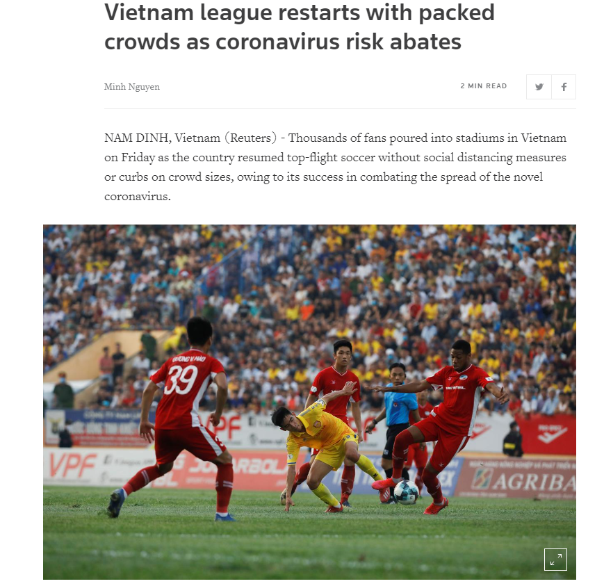 V-League trở lại ấn tượng với hàng nghìn khán giả, truyền thông quốc tế đồng loạt đưa tin