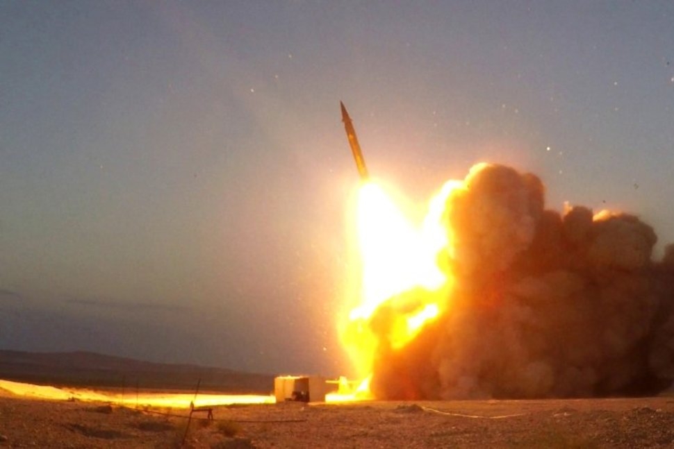 Một tên lửa do Iran công bố được phóng ở một địa điểm không xác định ở Iran trong bức ảnh này được Reuters nhận được vào ngày 20 tháng 8 năm 2020. (Reuters)