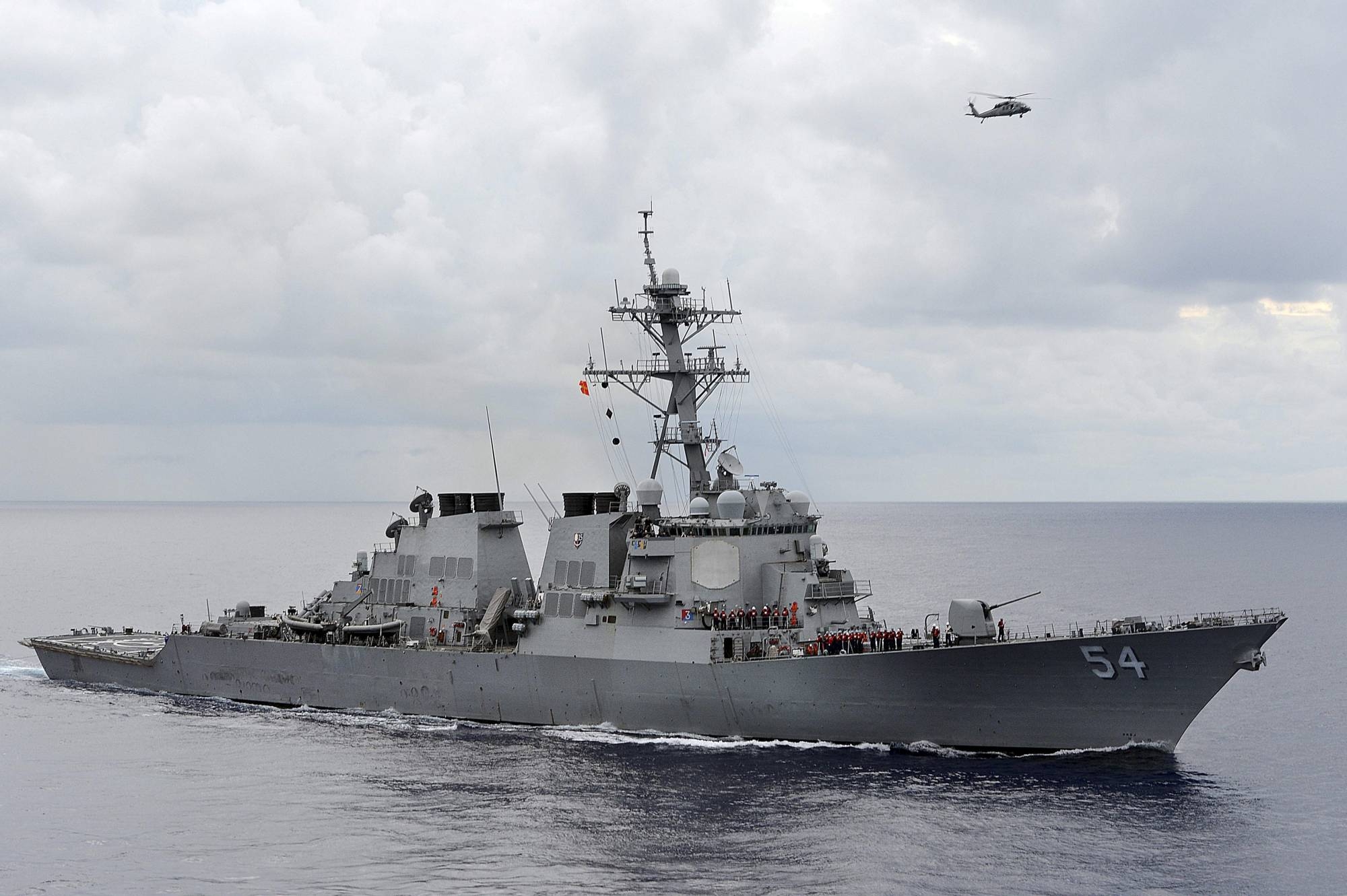 Tàu chiến Mỹ lại có chuyến đi 'nhạy cảm' qua Eo biển Đài Loan. (Nguồn: Reuters)