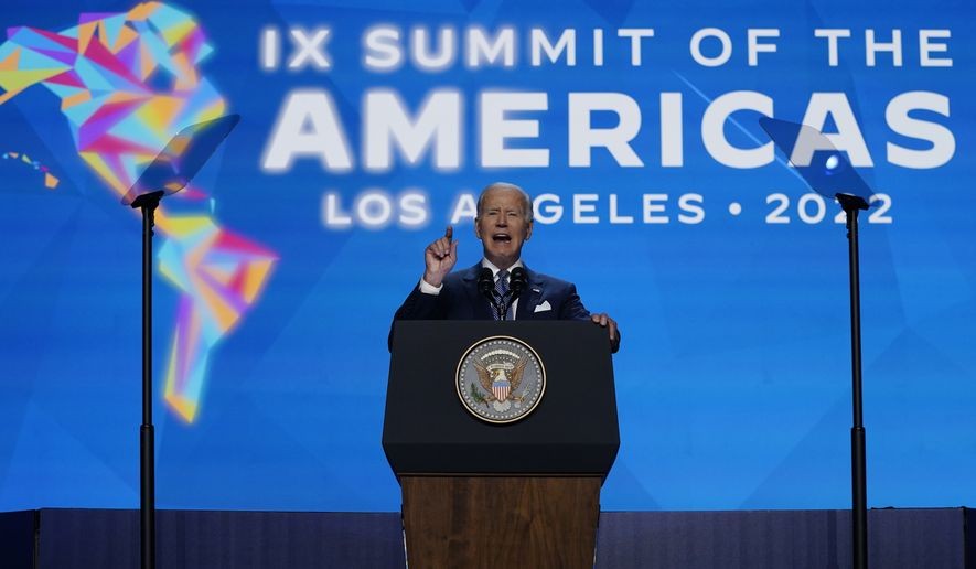 Bất chấp lùm xùm, Tổng thống Biden khẳng định Thượng đỉnh châu Mỹ là dịp cùng nhau thúc đẩy tham vọng. (Nguồn: AP)