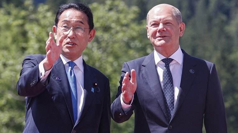 Nhật Bản thúc đẩy hợp tác với Đức, cùng Pháp khẳng định phải duy trì trừng phạt 'mạnh mẽ' đối với Nga