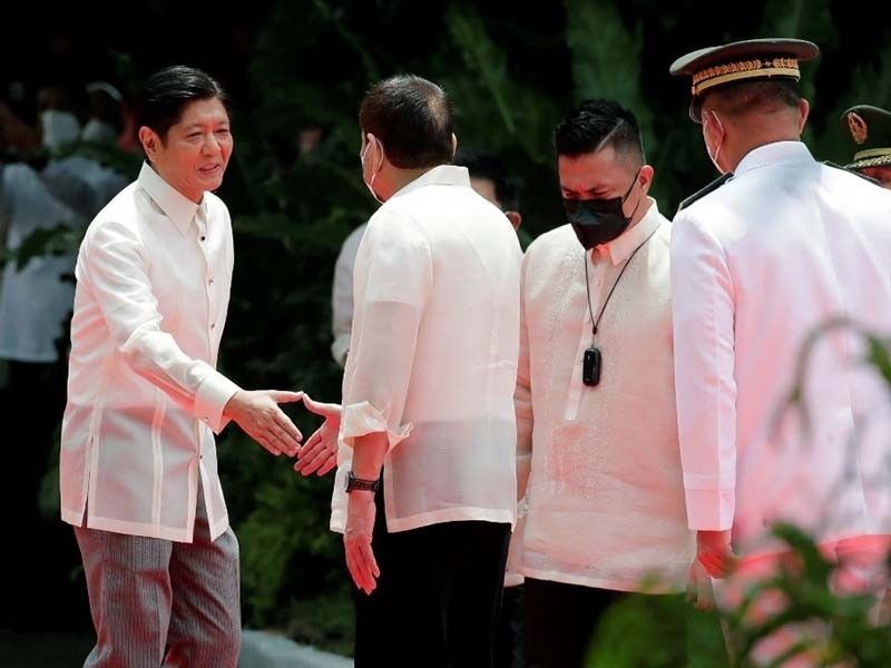 Tổng thống Philippines Ferdinand Romualdez Marcos tuyên thệ. (Nguồn: AFP)